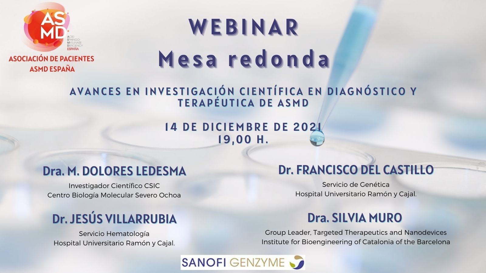 Cerramos el año con una Mesa Redonda sobre los Avances en Investigación Científica en ASMD